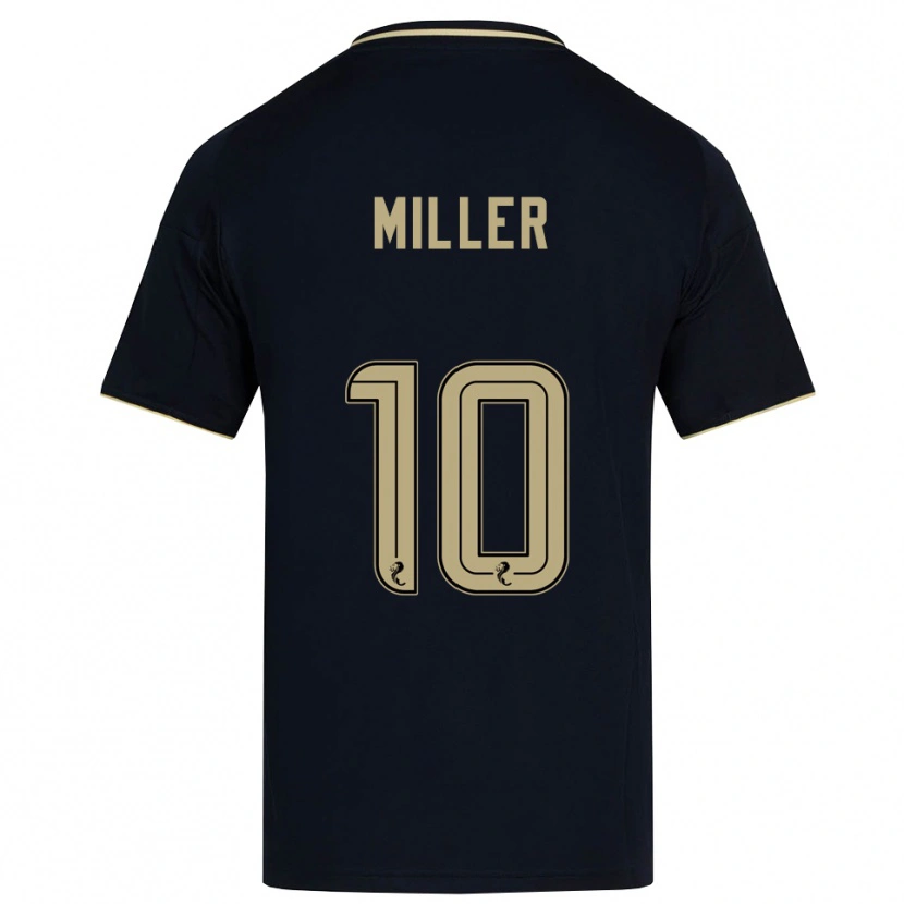 Danxen Criança Camisola Darcie Miller #10 Azul Marinho Dourado Alternativa 2025/26 Camisa