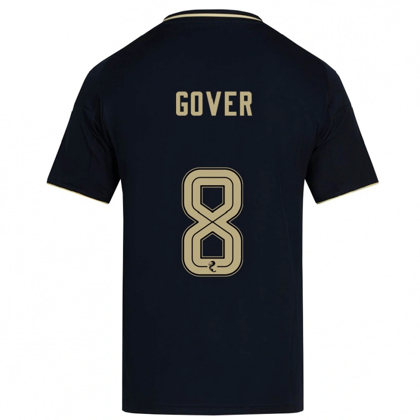 Danxen Criança Camisola Chloe Gover #8 Azul Marinho Dourado Alternativa 2025/26 Camisa