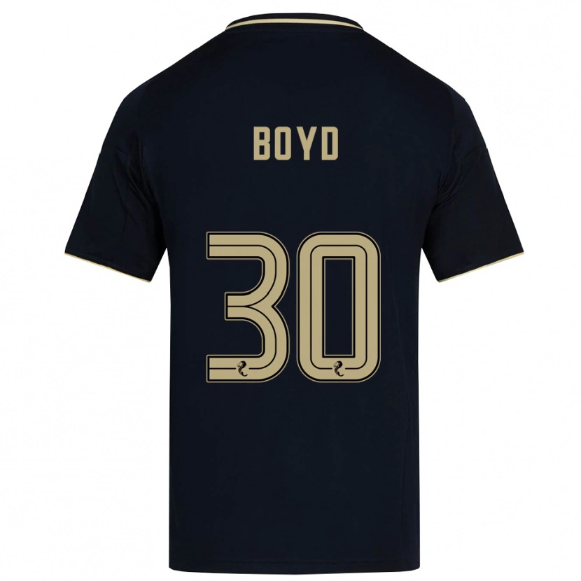 Danxen Criança Camisola Fletcher Boyd #30 Azul Marinho Dourado Alternativa 2025/26 Camisa