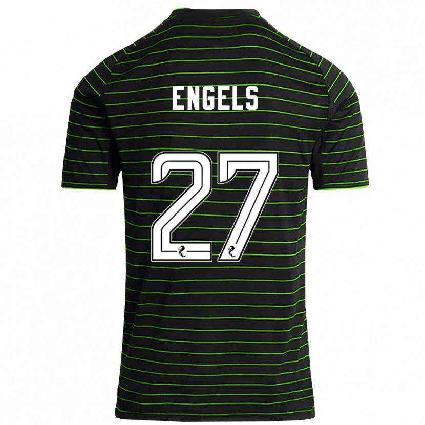 Danxen Criança Camisola Arne Engels #27 Preto Verde Alternativa 2025/26 Camisa