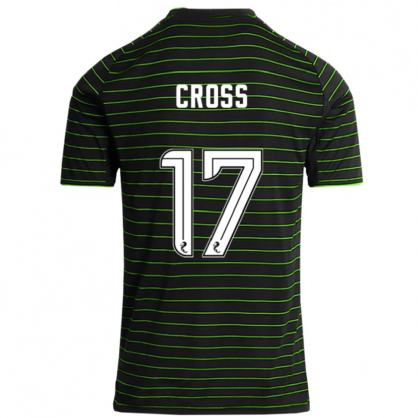 Danxen Criança Camisola Morgan Cross #17 Preto Verde Alternativa 2025/26 Camisa