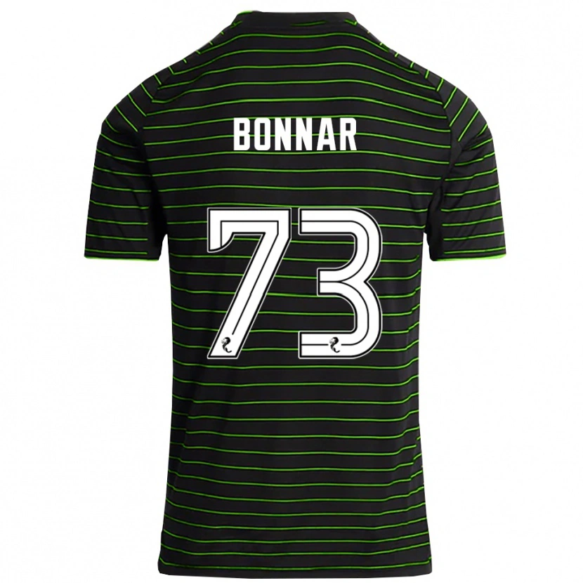 Danxen Criança Camisola Jude Bonnar #73 Preto Verde Alternativa 2025/26 Camisa