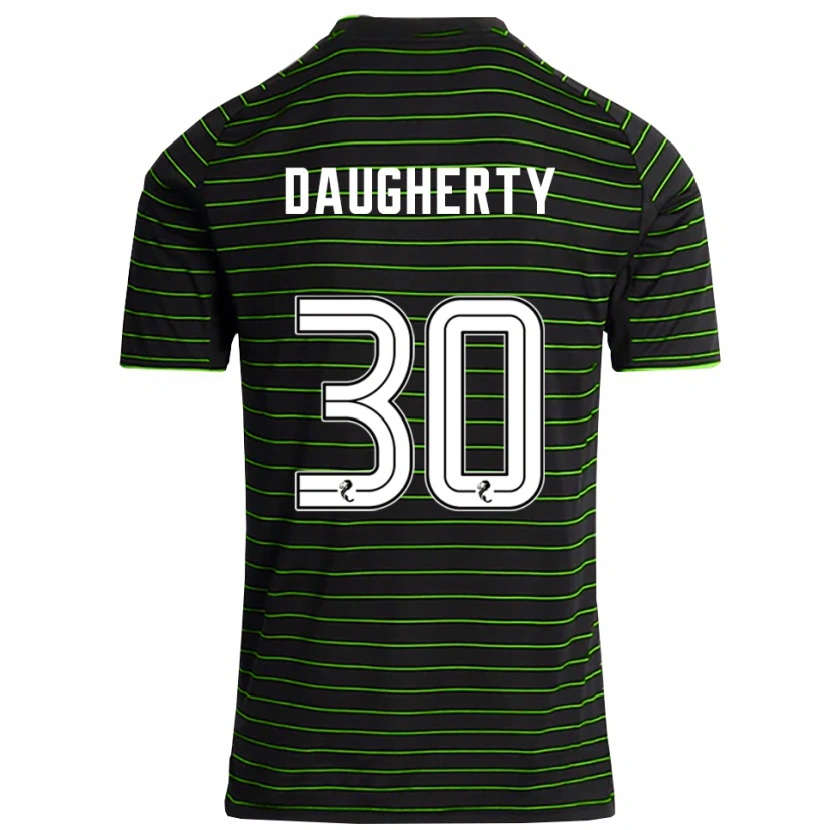 Danxen Criança Camisola Kelsey Daugherty #30 Preto Verde Alternativa 2025/26 Camisa