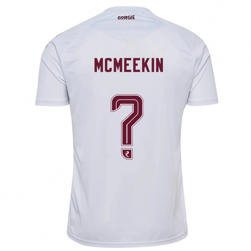 Danxen Criança Camisola Keir Mcmeekin #0 Branco Vinho Alternativa 2025/26 Camisa