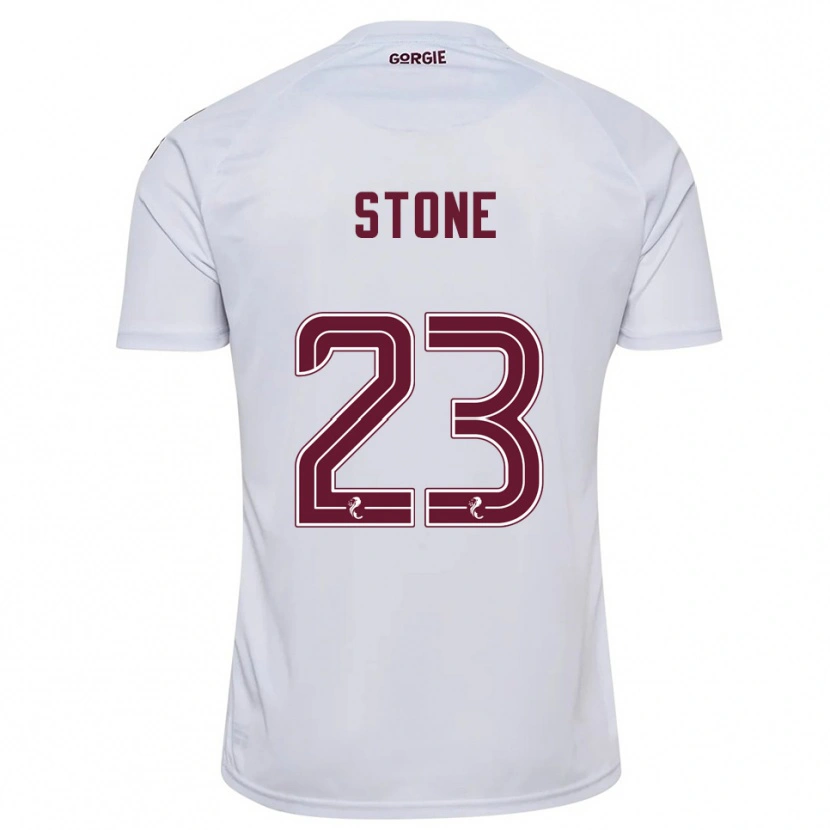 Danxen Criança Camisola Harry Stone #23 Branco Vinho Alternativa 2025/26 Camisa