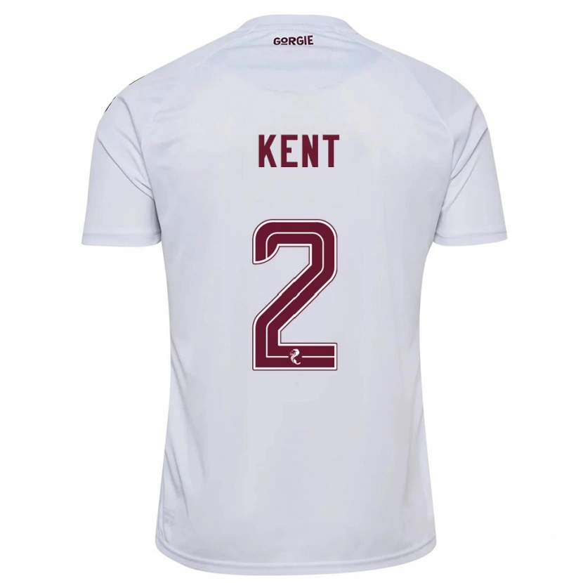 Danxen Criança Camisola Frankie Kent #2 Branco Vinho Alternativa 2025/26 Camisa