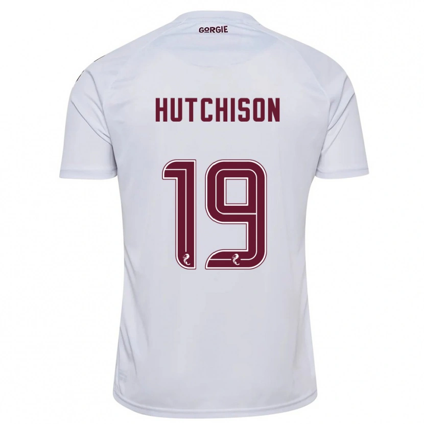 Danxen Criança Camisola Bayley Hutchison #19 Branco Vinho Alternativa 2025/26 Camisa