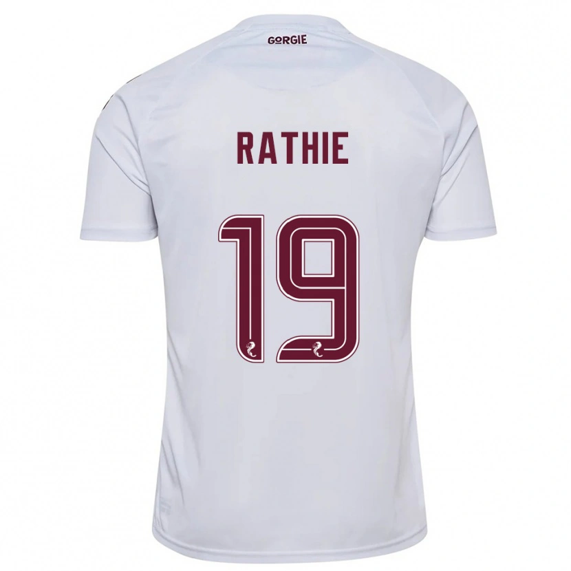 Danxen Criança Camisola Luke Rathie #19 Branco Vinho Alternativa 2025/26 Camisa