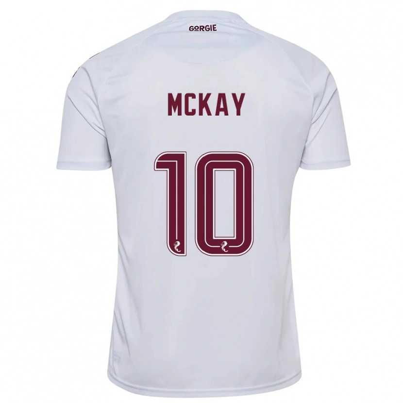 Danxen Criança Camisola Barrie Mckay #10 Branco Vinho Alternativa 2025/26 Camisa