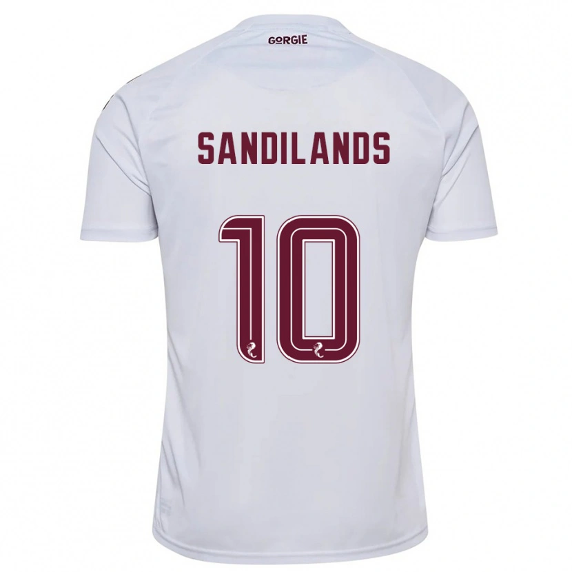Danxen Criança Camisola Callum Sandilands #10 Branco Vinho Alternativa 2025/26 Camisa