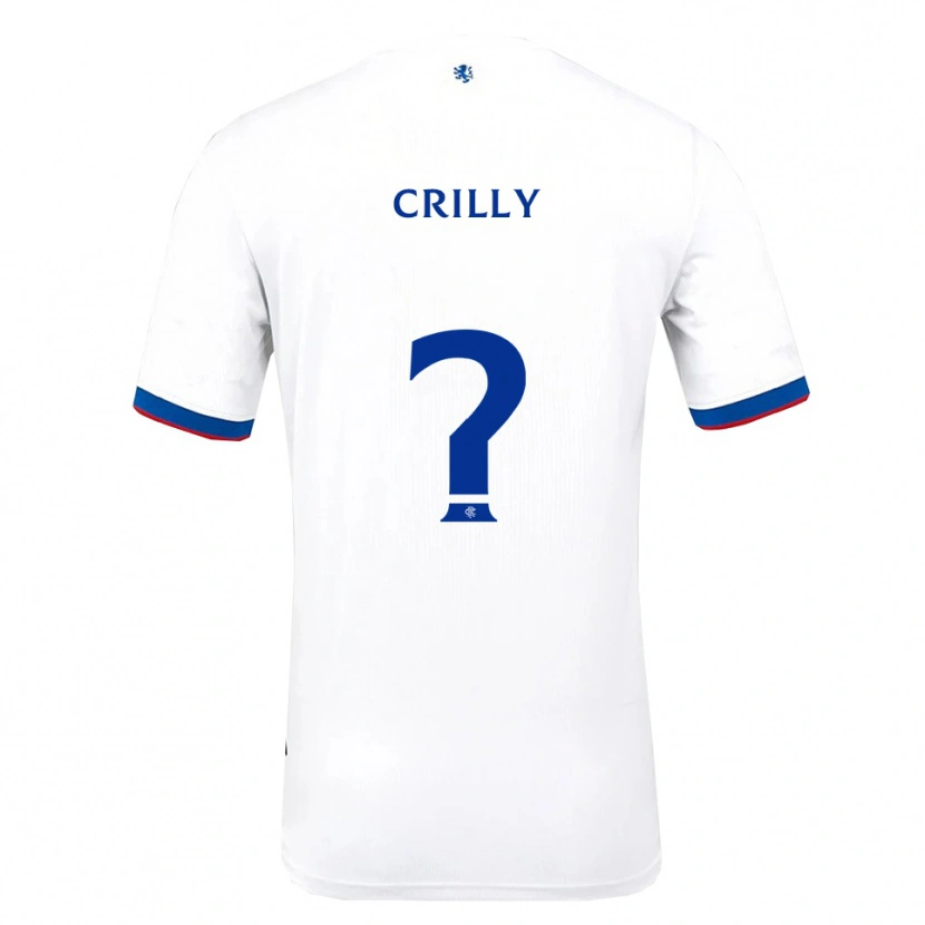Danxen Criança Camisola Aiden Crilly #0 Branco Vermelho Azul Alternativa 2025/26 Camisa