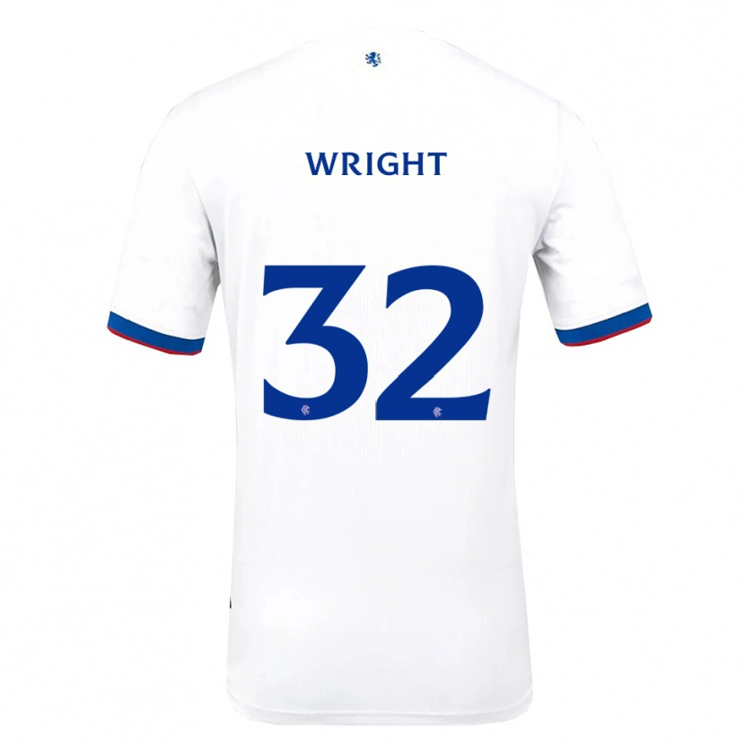 Danxen Criança Camisola Kieran Wright #32 Branco Vermelho Azul Alternativa 2025/26 Camisa