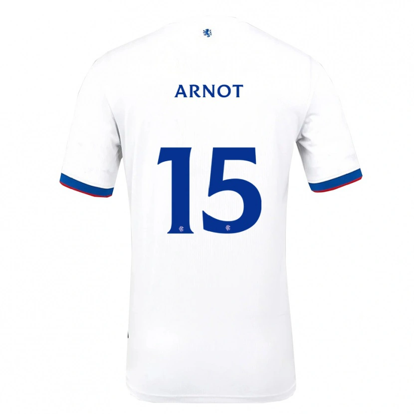 Danxen Criança Camisola Lizzie Arnot #15 Branco Vermelho Azul Alternativa 2025/26 Camisa