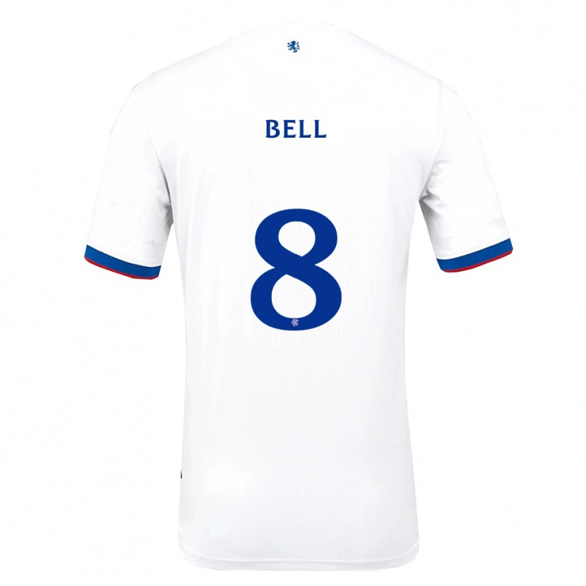 Danxen Criança Camisola Cameron Bell #8 Branco Vermelho Azul Alternativa 2025/26 Camisa