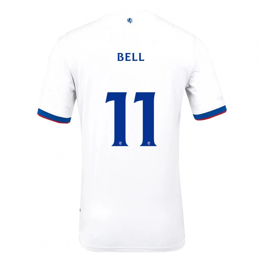 Danxen Criança Camisola Megan Bell #11 Branco Vermelho Azul Alternativa 2025/26 Camisa