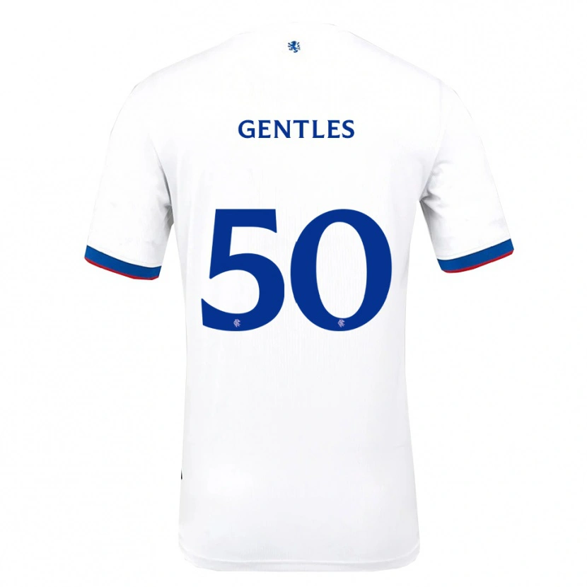 Danxen Criança Camisola Josh Gentles #50 Branco Vermelho Azul Alternativa 2025/26 Camisa