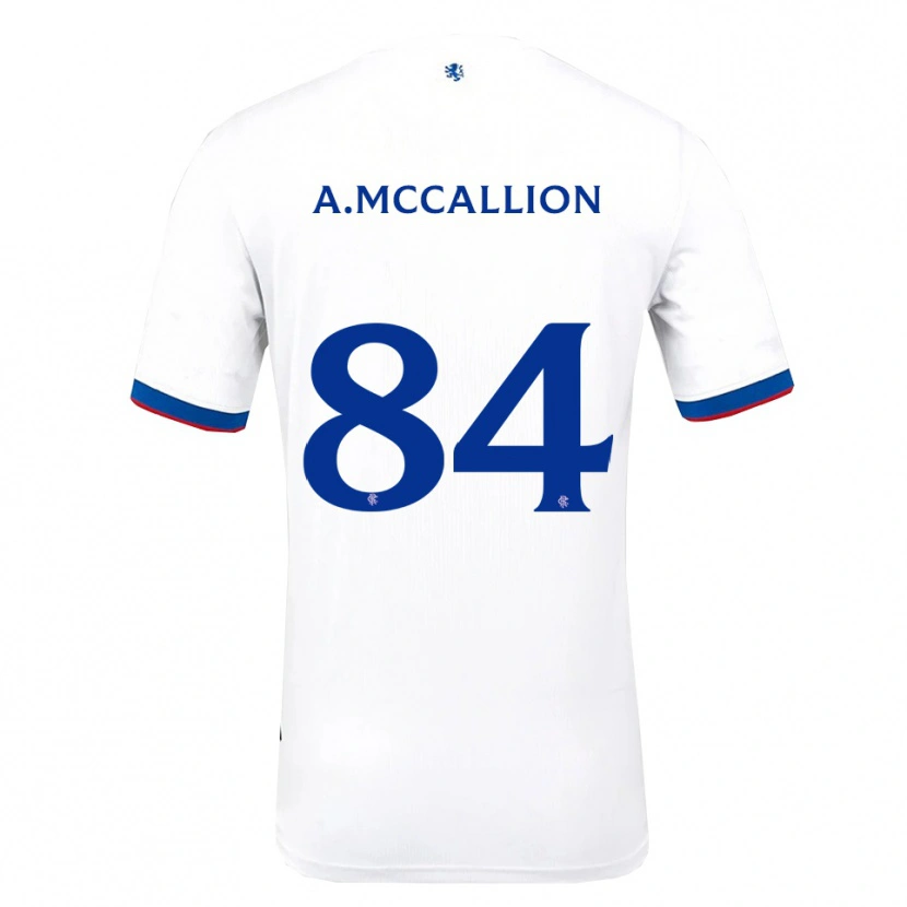 Danxen Criança Camisola Aiden Mccallion #84 Branco Vermelho Azul Alternativa 2025/26 Camisa
