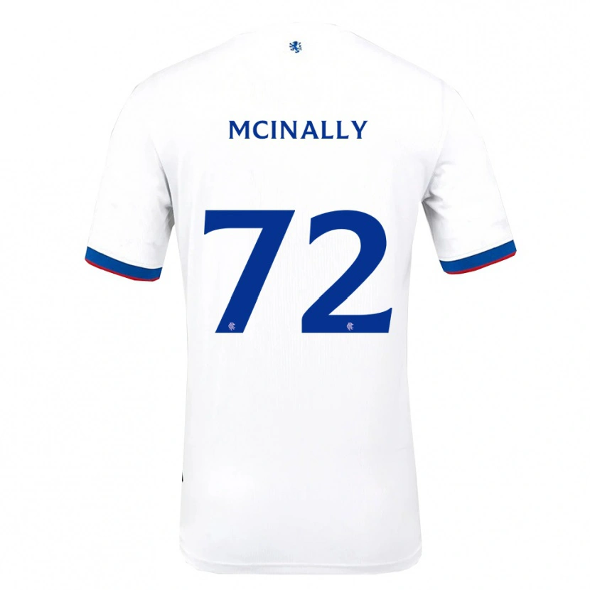Danxen Criança Camisola Darren Mcinally #72 Branco Vermelho Azul Alternativa 2025/26 Camisa