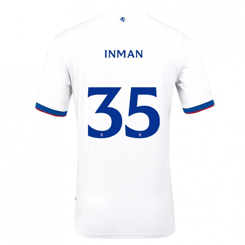 Danxen Criança Camisola Lucy Inman #35 Branco Vermelho Azul Alternativa 2025/26 Camisa
