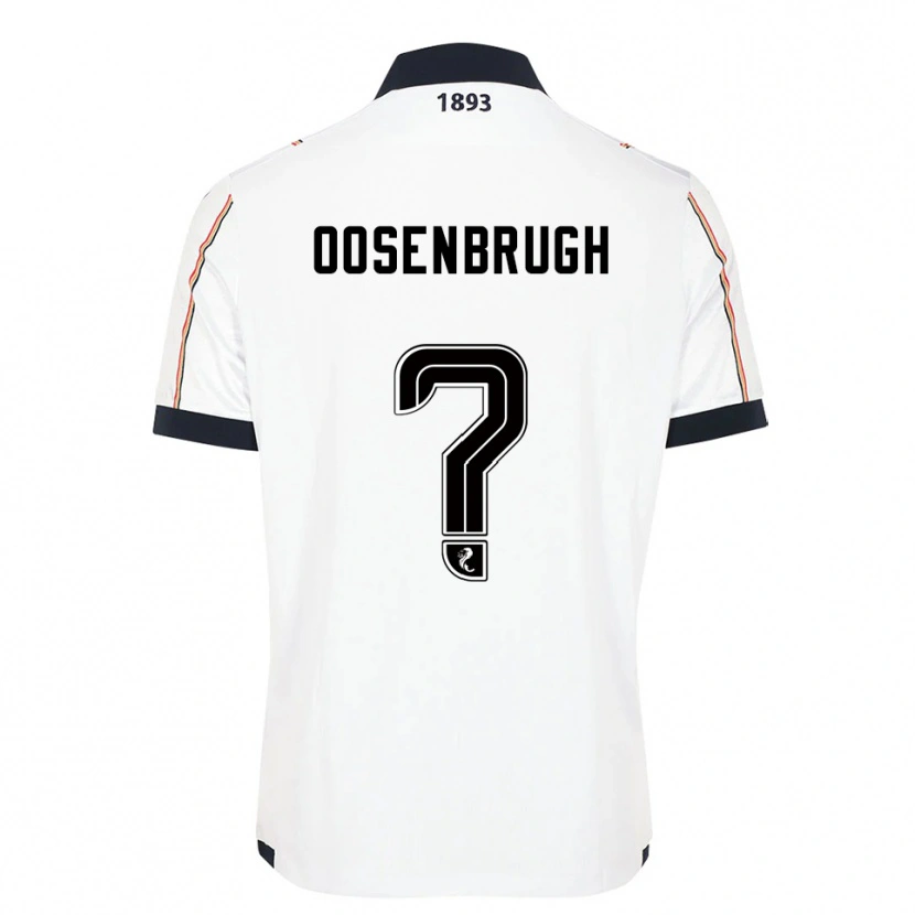 Danxen Criança Camisola Charley Oosenbrugh #0 Branco Azul Marinho Vermelho Alternativa 2025/26 Camisa