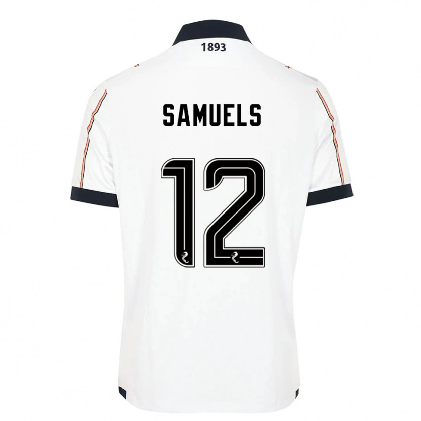 Danxen Criança Camisola Imari Samuels #12 Branco Azul Marinho Vermelho Alternativa 2025/26 Camisa