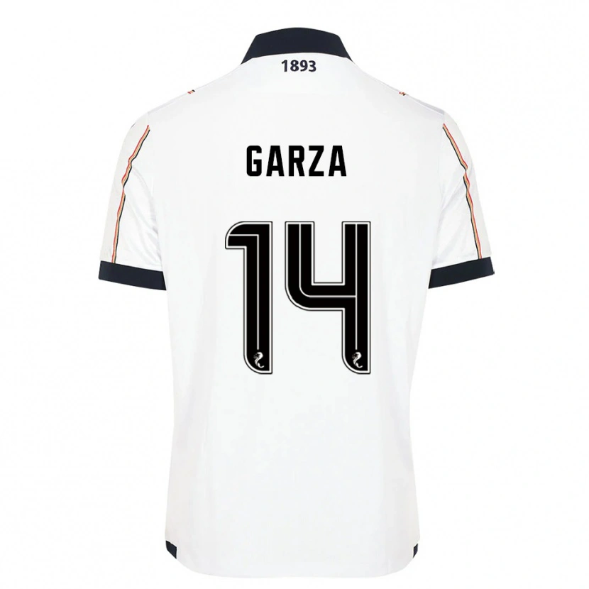 Danxen Criança Camisola César Garza #14 Branco Azul Marinho Vermelho Alternativa 2025/26 Camisa