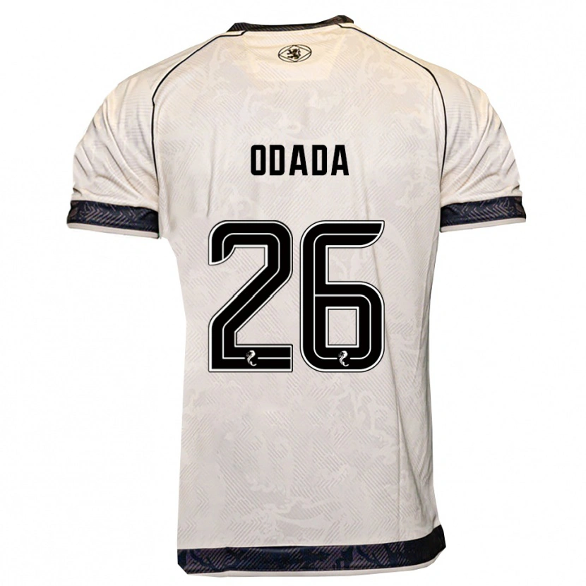 Danxen Criança Camisola Richard Odada #26 Branco Preto Alternativa 2025/26 Camisa