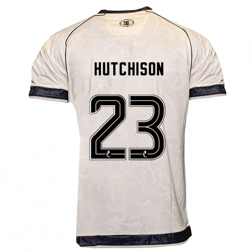 Danxen Criança Camisola Daisy Hutchison #23 Branco Preto Alternativa 2025/26 Camisa