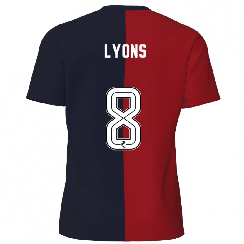 Danxen Criança Camisola Brad Lyons #8 Vermelho Azul Marinho Alternativa 2025/26 Camisa