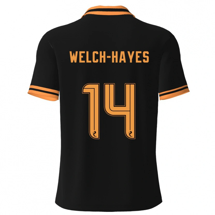 Danxen Criança Camisola Miles Welch-Hayes #14 Preto Amarelo Alternativa 2025/26 Camisa
