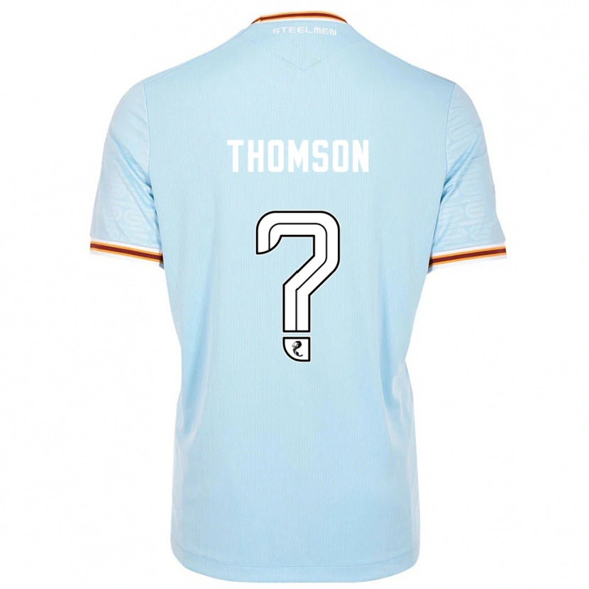 Danxen Criança Camisola Aaron Thomson #0 Azul Celeste Alternativa 2025/26 Camisa
