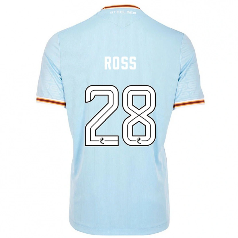 Danxen Criança Camisola Luca Ross #28 Azul Celeste Alternativa 2025/26 Camisa