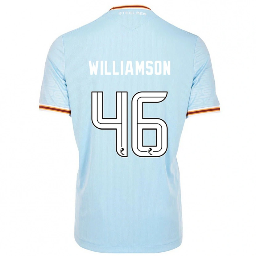Danxen Criança Camisola Scott Williamson #46 Azul Celeste Alternativa 2025/26 Camisa