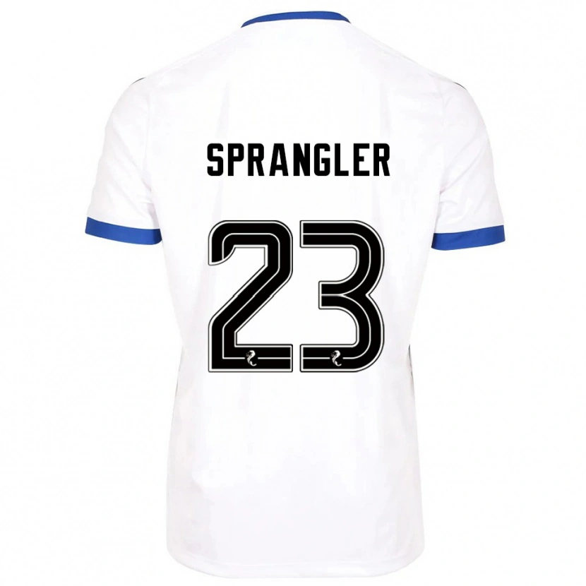 Danxen Criança Camisola Sven Sprangler #23 Branco Azul Alternativa 2025/26 Camisa