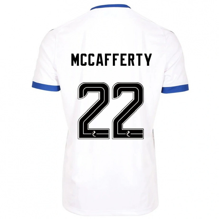 Danxen Criança Camisola Eirinn Mccafferty #22 Branco Azul Alternativa 2025/26 Camisa