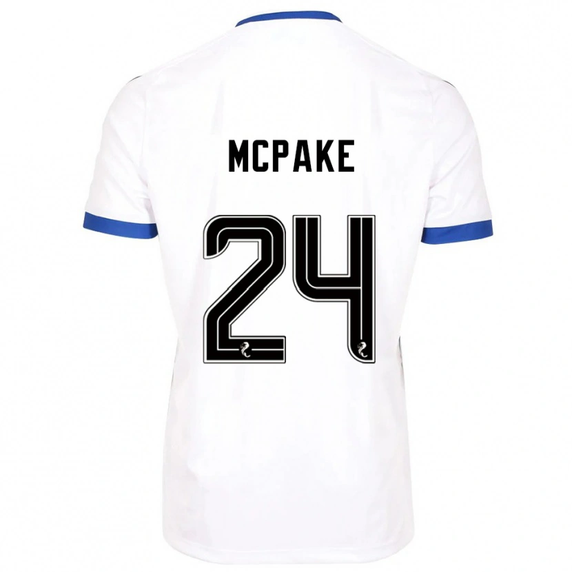 Danxen Criança Camisola Josh Mcpake #24 Branco Azul Alternativa 2025/26 Camisa