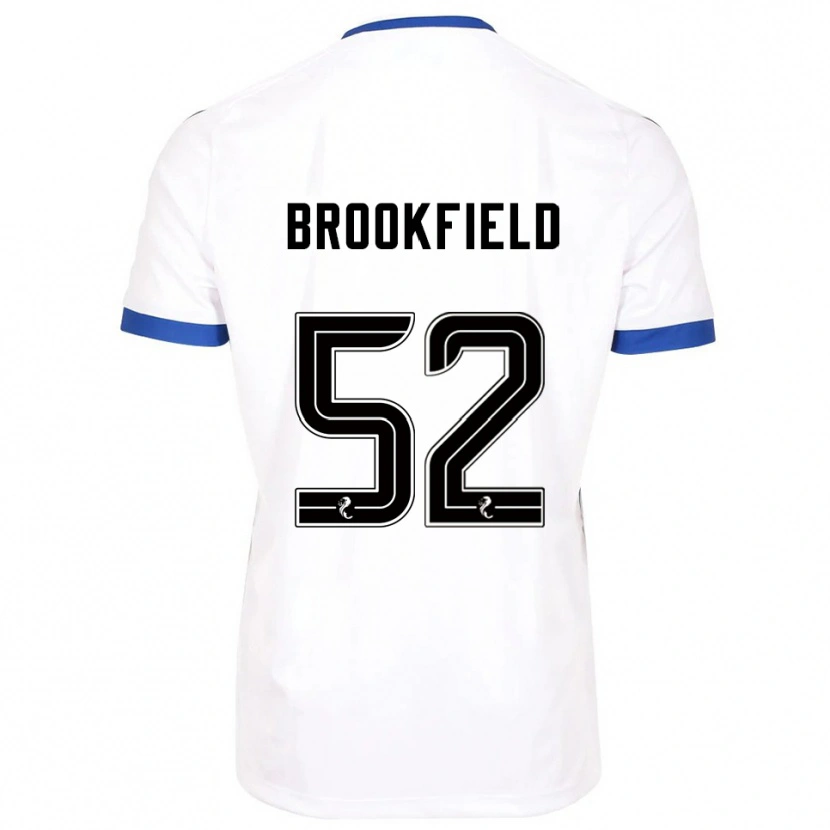Danxen Criança Camisola Arran Brookfield #52 Branco Azul Alternativa 2025/26 Camisa