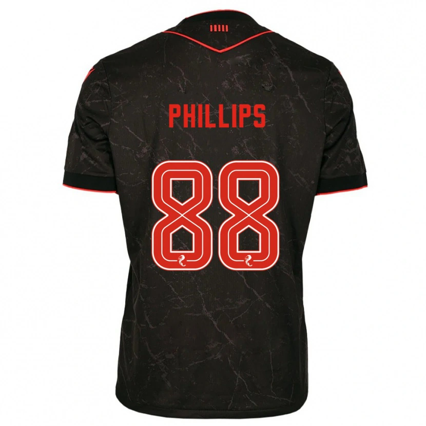 Danxen Criança Camisola Killian Phillips #88 Preto Vermelho Alternativa 2025/26 Camisa