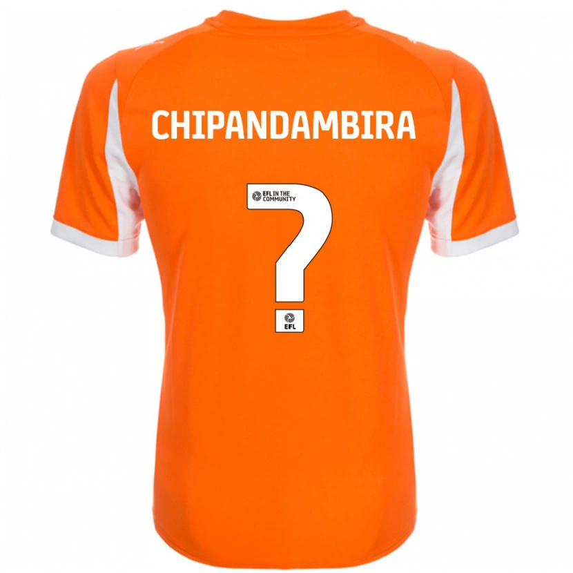 Danxen Homem Camisola Tafadzwa Chipandambira #0 Laranja Branco Principal 2025/26 Camisa