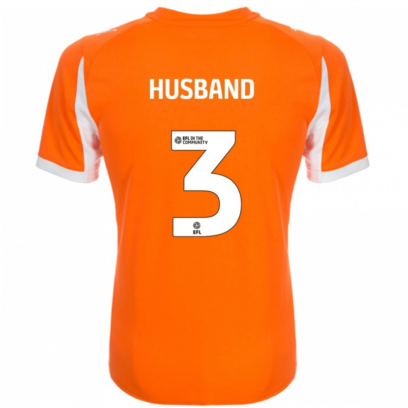 Danxen Homem Camisola James Husband #3 Laranja Branco Principal 2025/26 Camisa