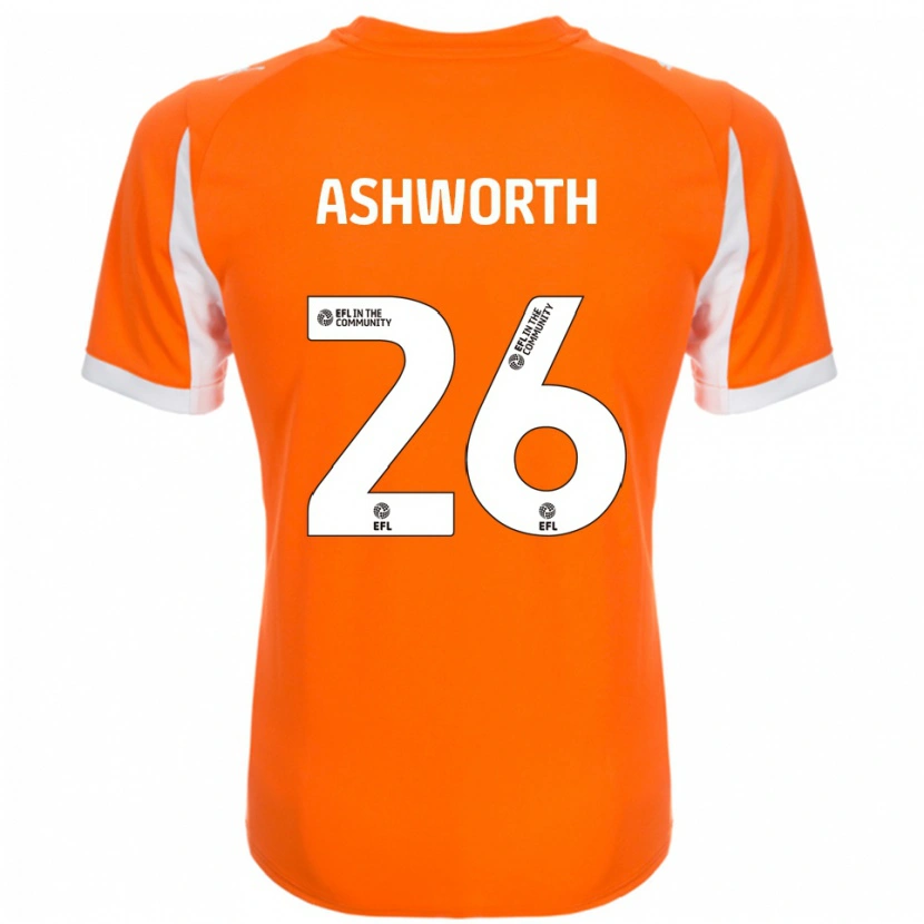 Danxen Homem Camisola Zac Ashworth #26 Laranja Branco Principal 2025/26 Camisa