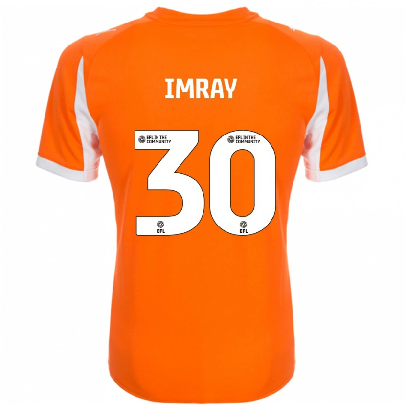 Danxen Homem Camisola Danny Imray #30 Laranja Branco Principal 2025/26 Camisa