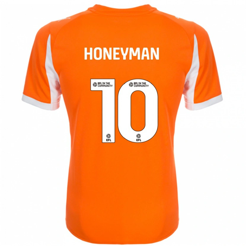 Danxen Homem Camisola George Honeyman #10 Laranja Branco Principal 2025/26 Camisa