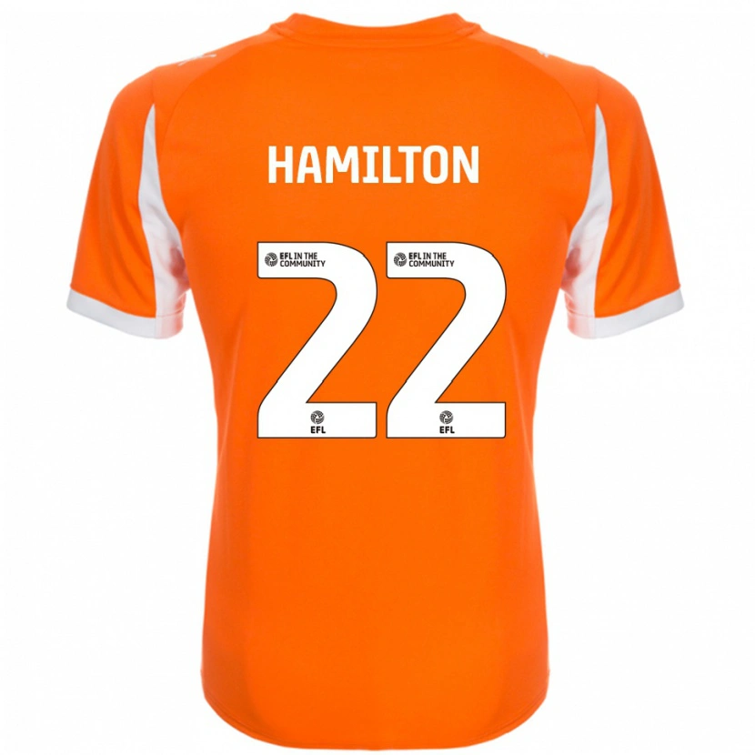 Danxen Homem Camisola Cj Hamilton #22 Laranja Branco Principal 2025/26 Camisa