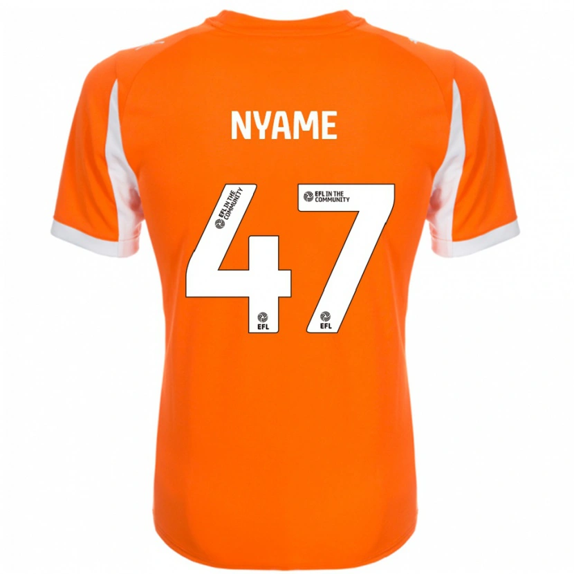 Danxen Homem Camisola Josh Nyame #47 Laranja Branco Principal 2025/26 Camisa