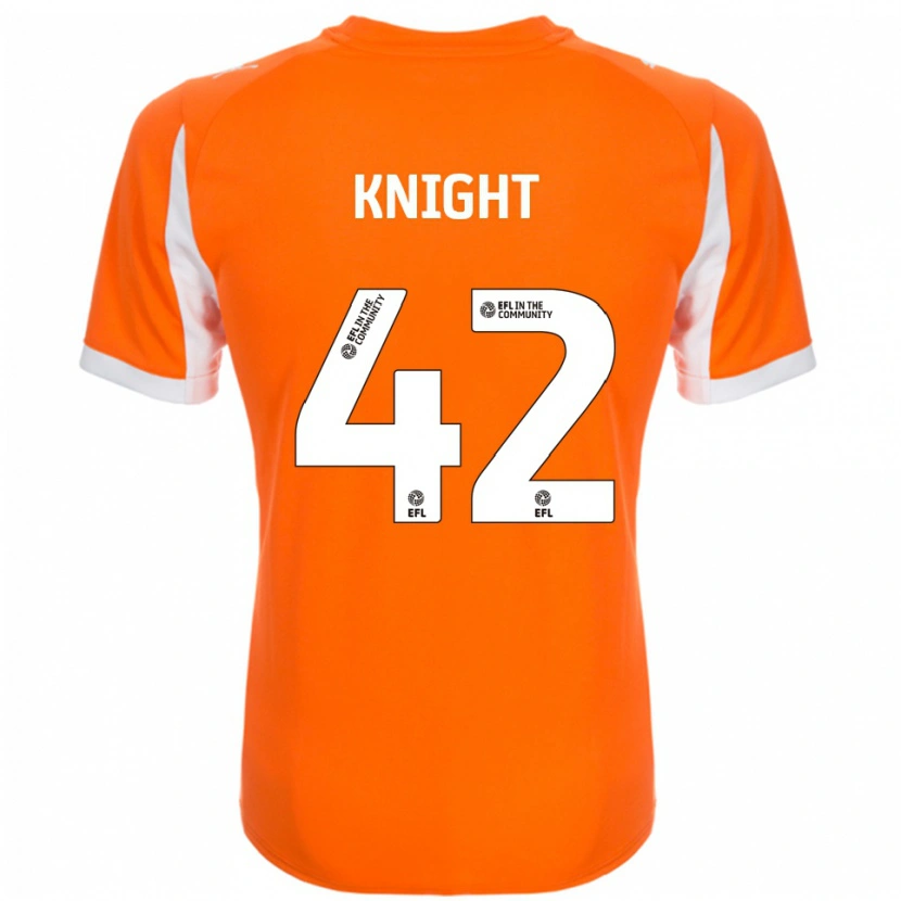 Danxen Homem Camisola Spencer Knight #42 Laranja Branco Principal 2025/26 Camisa