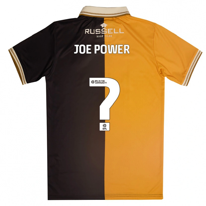 Danxen Homem Camisola John Joe Power #0 Amarelo Preto Principal 2025/26 Camisa