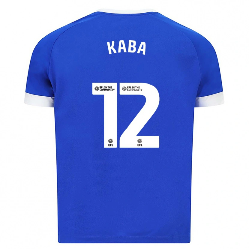 Danxen Homem Camisola Sekou Kaba #12 Azul Branco Principal 2025/26 Camisa