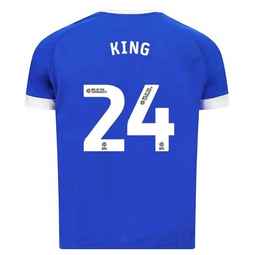Danxen Homem Camisola Eli King #24 Azul Branco Principal 2025/26 Camisa