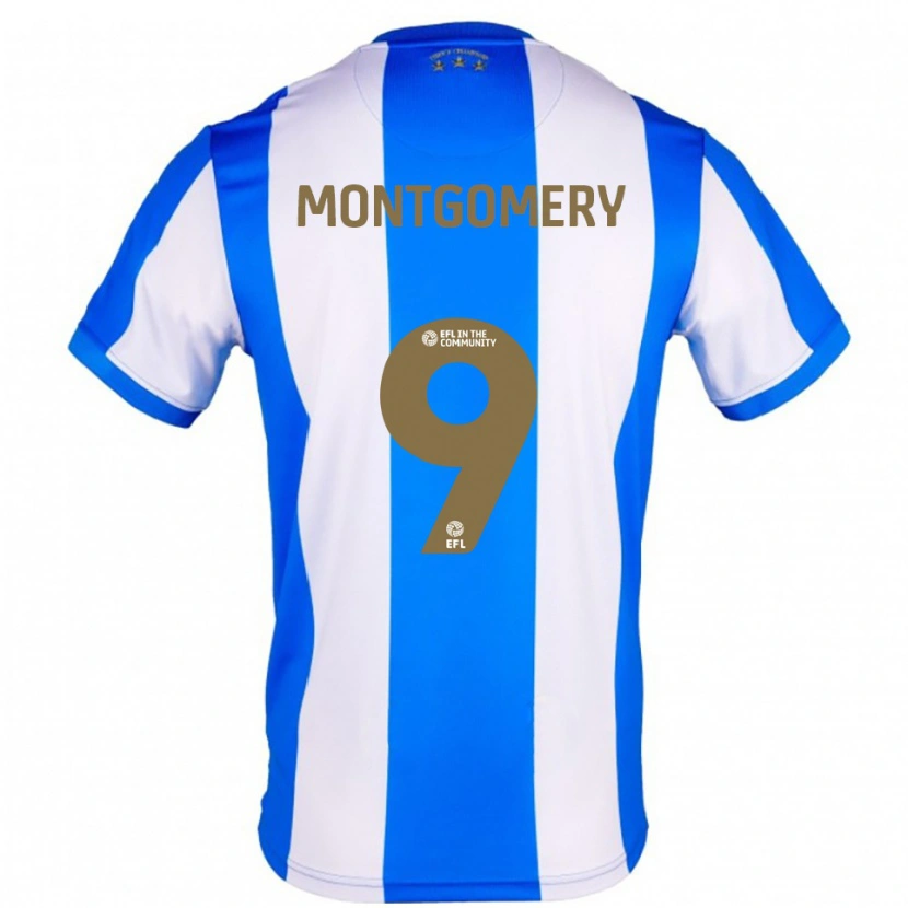 Danxen Homem Camisola Ria Montgomery #9 Azul Branco Principal 2025/26 Camisa
